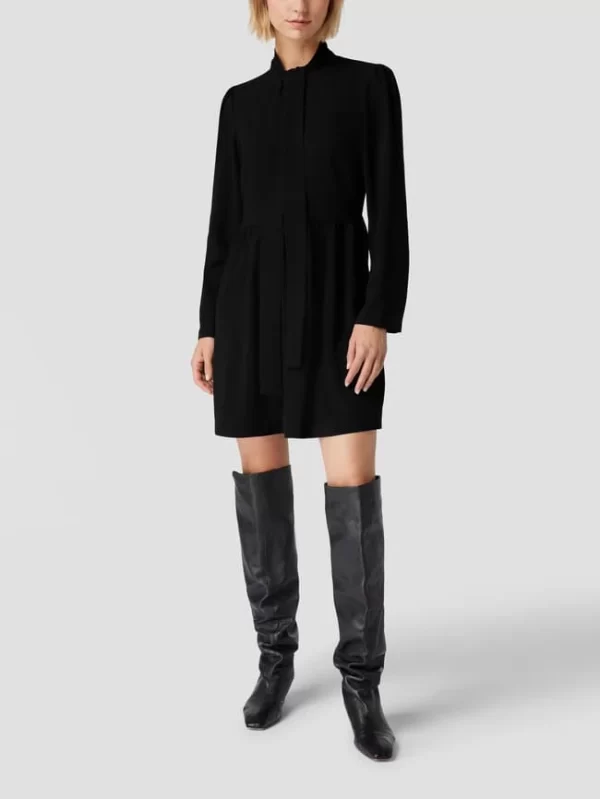 Liu Jo White Minikleid Im Stufen-Look – Schwarz 1
