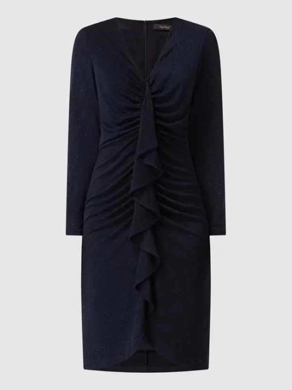 Vera Mont Cocktailkleid Mit Volant – Dunkelblau 3