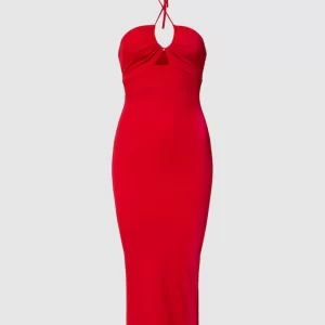 Bardot Midikleid Mit Neckholder Modell ‘KIKI HALTER MIDI DRESS’ – Rot 9
