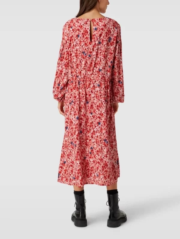 Esprit Midikleid Aus Viskose Mit Allover-Muster – Rot 6