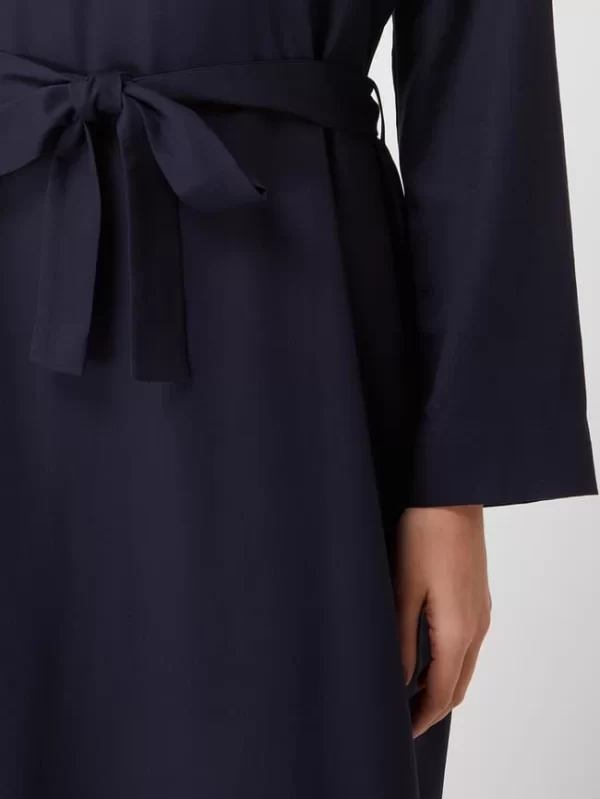 Armedangels Blusenkleid Mit Taillengürtel Modell ‘Brisaa’ – Marineblau 4