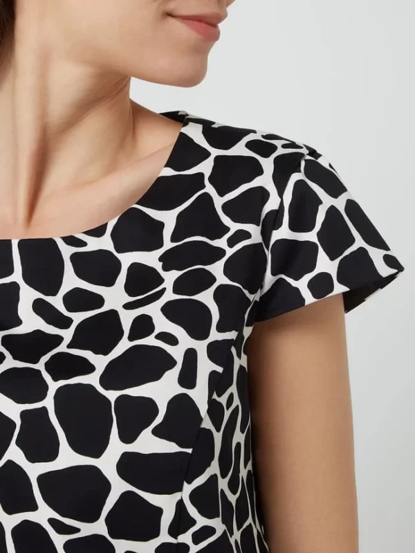 Montego Kleid Mit Animal-Print – Marineblau 4