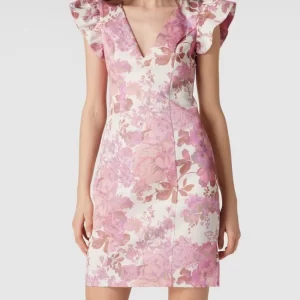 CHI CHI London Cocktailkleid Mit V-Ausschnitt – Pink 13