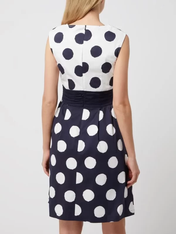 APART Kleid Mit Polka Dots – Marineblau 6