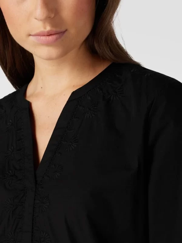 Montego Knielanges Kleid Mit Stickereien – Schwarz 4