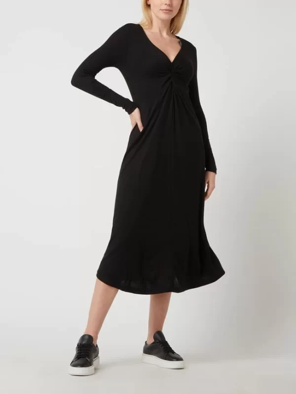 Mango Strickkleid Aus Viskosemischung Modell ‘Palson’ – Schwarz 1