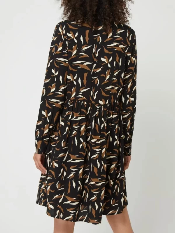 Object Blusenkleid Mit Allover-Muster Modell ‘Lorena’ – Schwarz 6