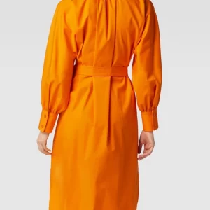 BOSS Midikleid Mit Taillengürtel Modell ‘Dapera’ – Orange 15