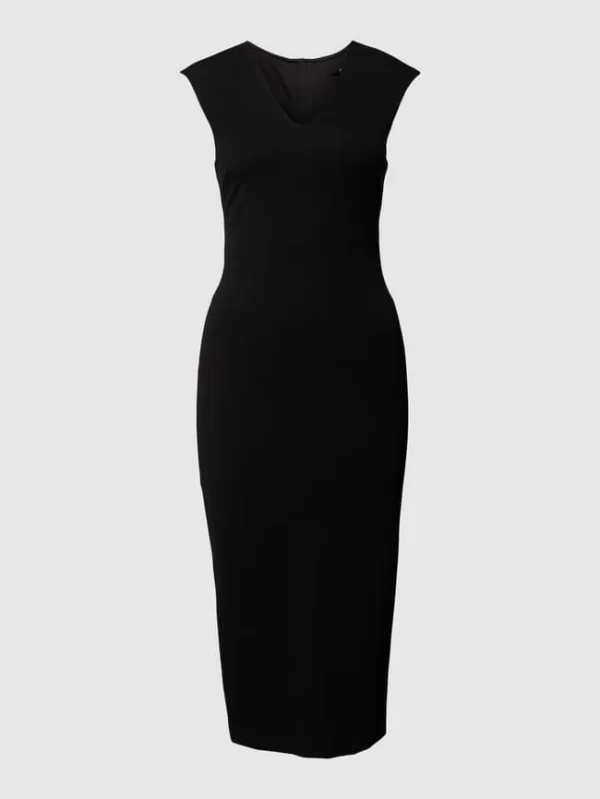 JOOP! Knielanges Kleid Mit V-Ausschnitt – Schwarz 3