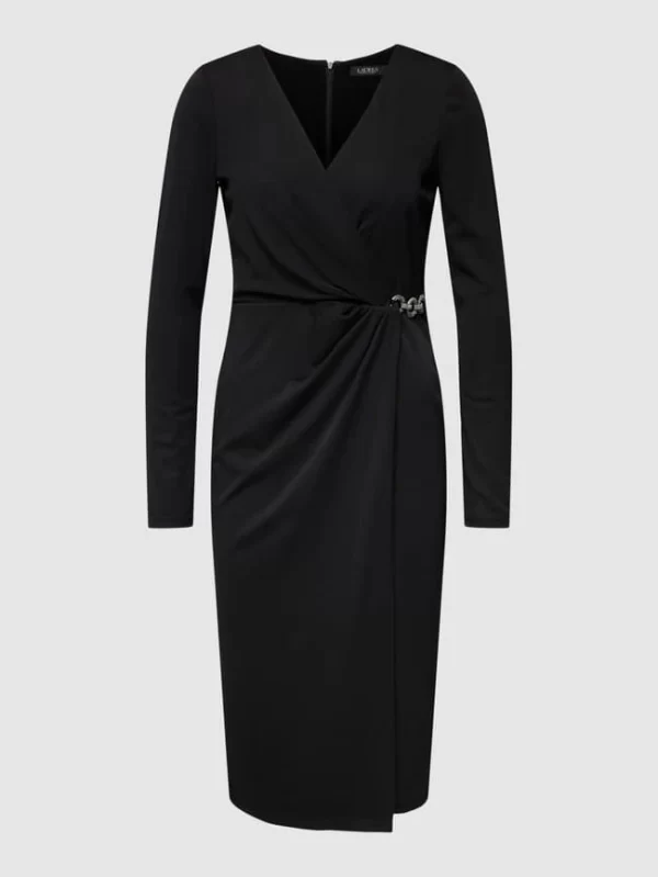 Lauren Ralph Lauren Cocktailkleid In Wickel-Optik Modell ‘KINA’ – Schwarz 3
