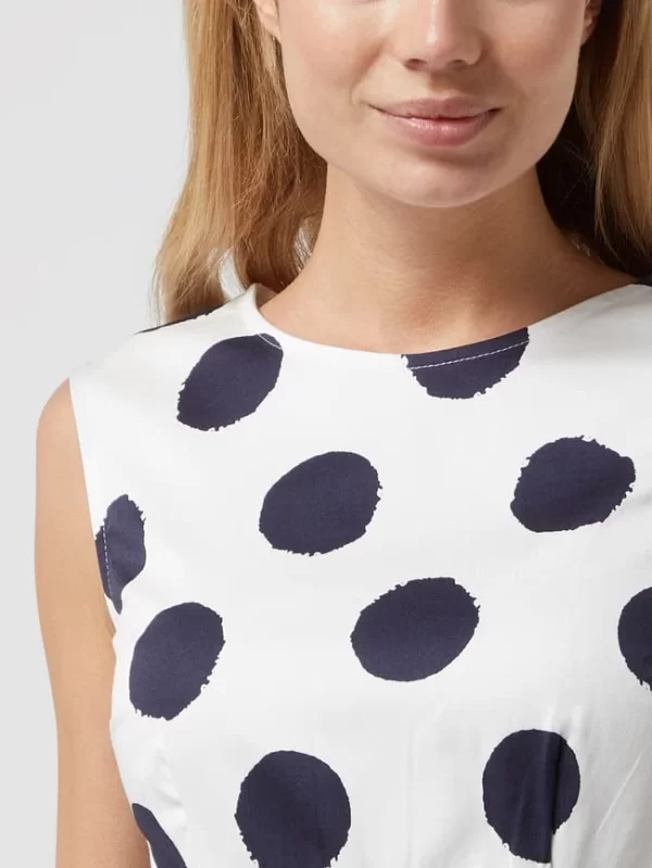 APART Kleid Mit Polka Dots – Marineblau 4