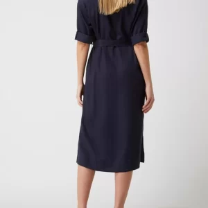 Armedangels Blusenkleid Mit Taillengürtel Modell ‘Brisaa’ – Marineblau 12