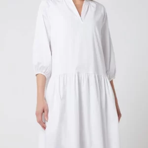 Risy & Jerfs Kleid Mit Tunikakragen Modell ‘Marsala’ – Weiß 13