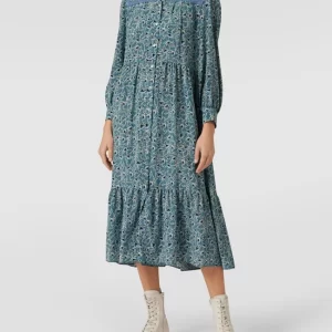 Weekend Max Mara Blusenkleid Aus Seide In Midilänge Modell ‘Calore’ – Aqua Blau 13