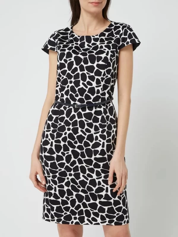 Montego Kleid Mit Animal-Print – Marineblau 5