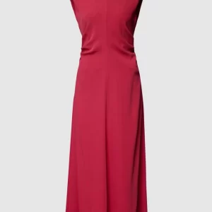 Mango Midikleid Mit Schulterpolstern – Fuchsia 9