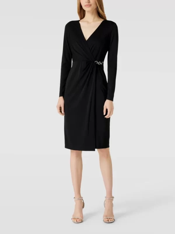 Lauren Ralph Lauren Cocktailkleid In Wickel-Optik Modell ‘KINA’ – Schwarz 5