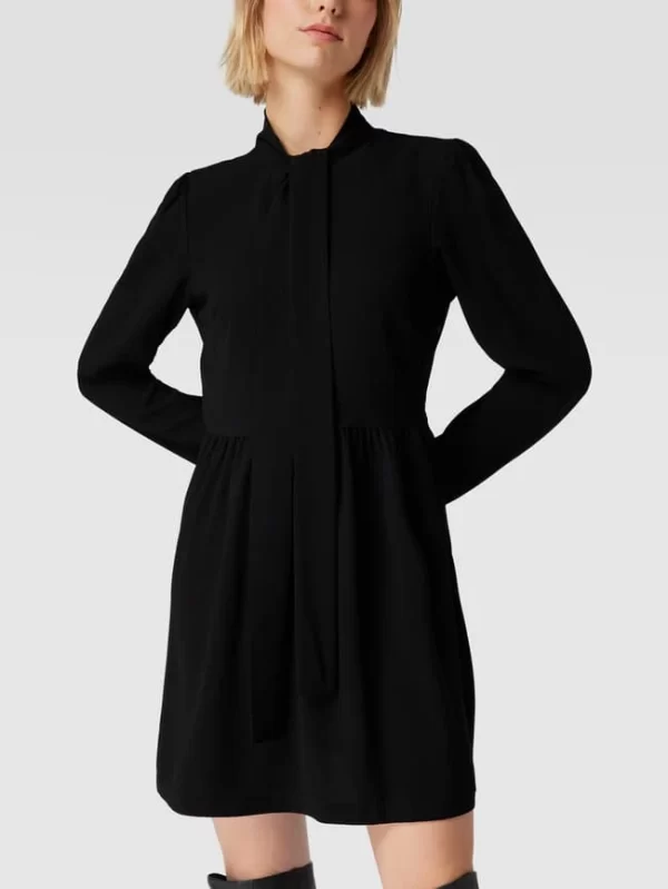 Liu Jo White Minikleid Im Stufen-Look – Schwarz 5