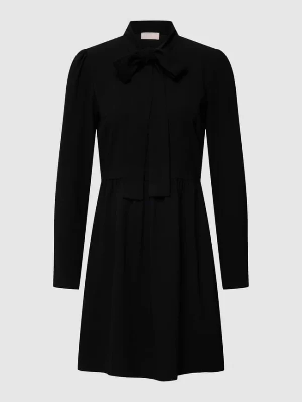 Liu Jo White Minikleid Im Stufen-Look – Schwarz 3