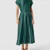 Swing Cocktailkleid Mit Taillenband – Dunkelgrün 17