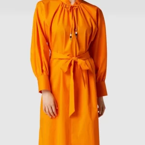 BOSS Midikleid Mit Taillengürtel Modell ‘Dapera’ – Orange 13