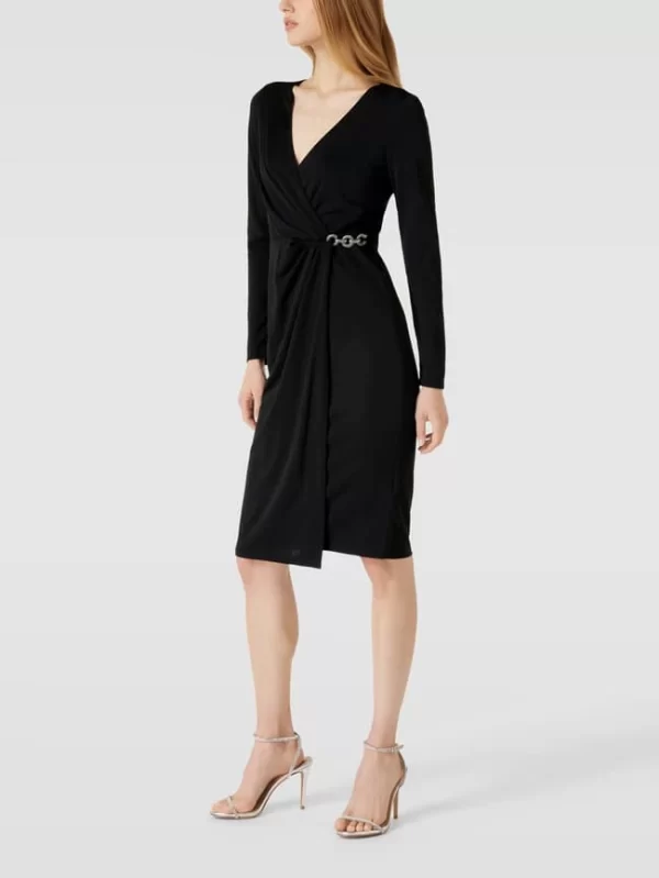 Lauren Ralph Lauren Cocktailkleid In Wickel-Optik Modell ‘KINA’ – Schwarz 1
