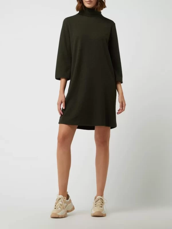 Tom Tailor Denim Kleid Mit Rollkragen – Olivgrün 1