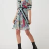 Liu Jo White Kleid Aus Chiffon – Helltürkis 17