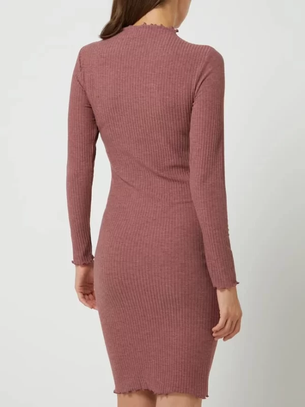 Only Kleid Mit Rippenstruktur Modell ‘Emma’ – Mauve 6