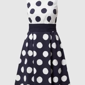 APART Kleid Mit Polka Dots – Marineblau 9