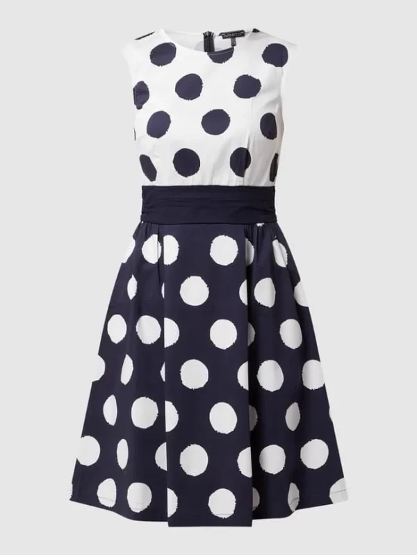 APART Kleid Mit Polka Dots – Marineblau 3