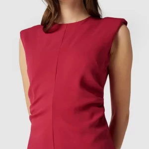 Mango Midikleid Mit Schulterpolstern – Fuchsia 11