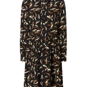 Object Blusenkleid Mit Allover-Muster Modell ‘Lorena’ – Schwarz 9