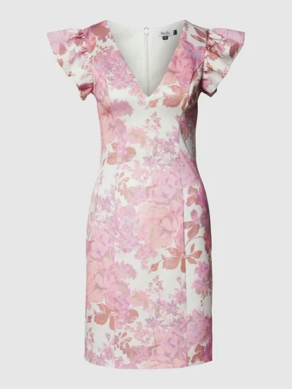 CHI CHI London Cocktailkleid Mit V-Ausschnitt – Pink 3