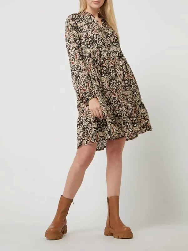 Redraft Kleid Aus Rayon – Schwarz 1